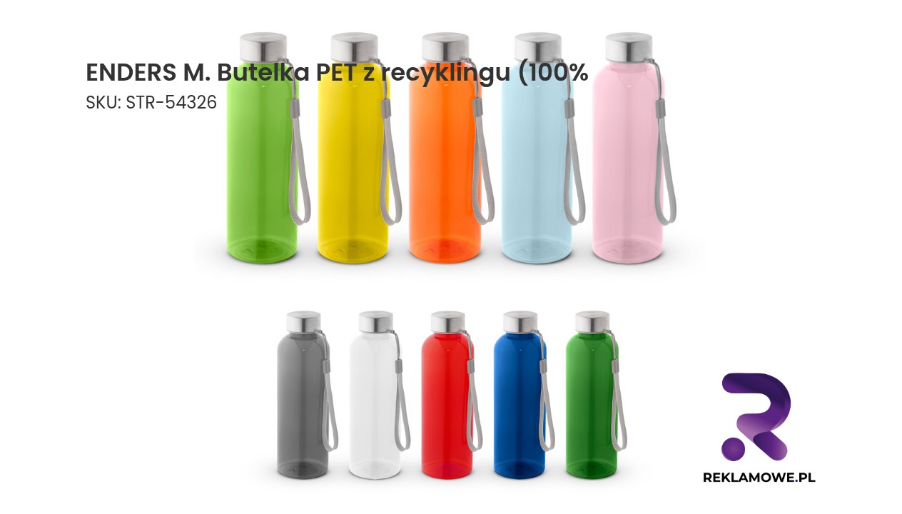Butelka PET z recyklingu 100% marki ENDERS M
