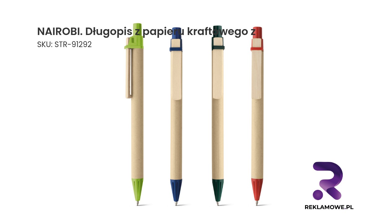 NAIROBI długopis z papieru kraftowego