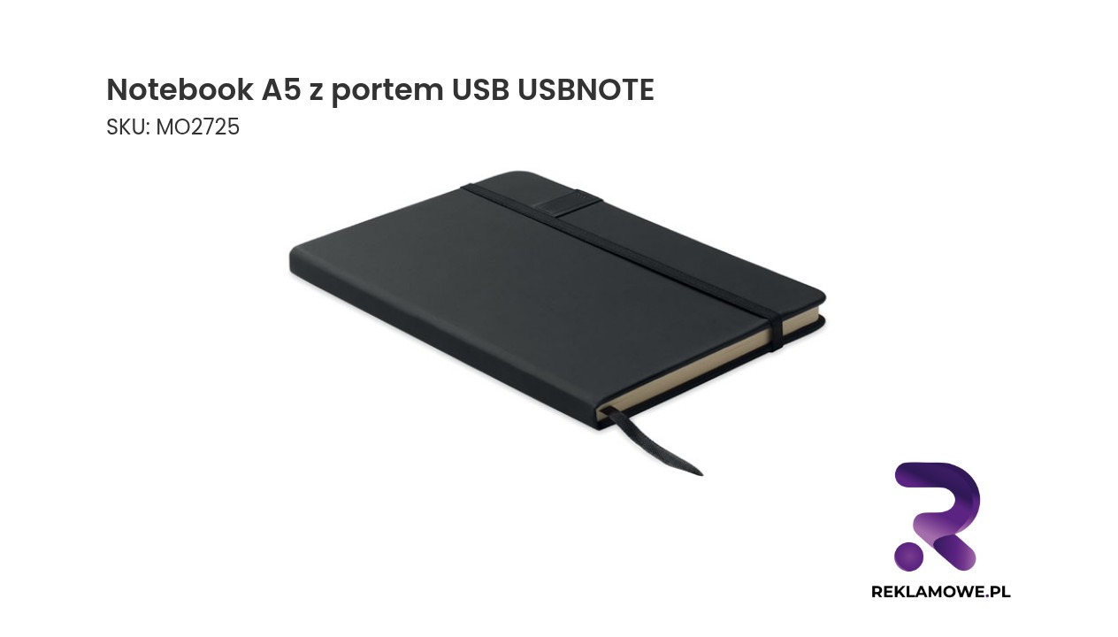 Notebook A5 z portem USB USBNOTE