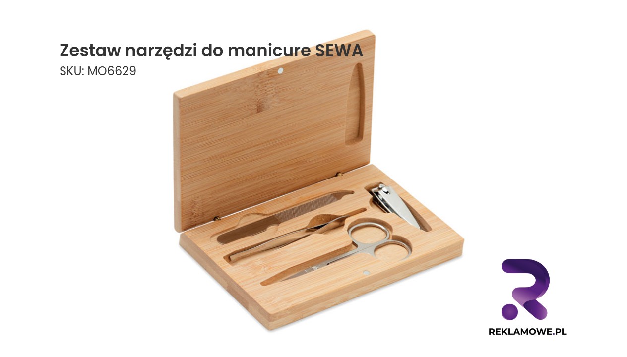 Zestaw narzędzi do manicure SEWA - komplet akcesoriów do pielęgnacji paznokci
